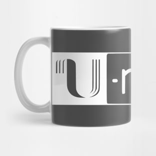 3/4" U-matic White logo Umatic Mug